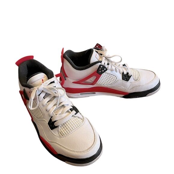 Air Jordan 4 Retro GS ‘Red Cement’ Size Y7 - Picture 1 of 7